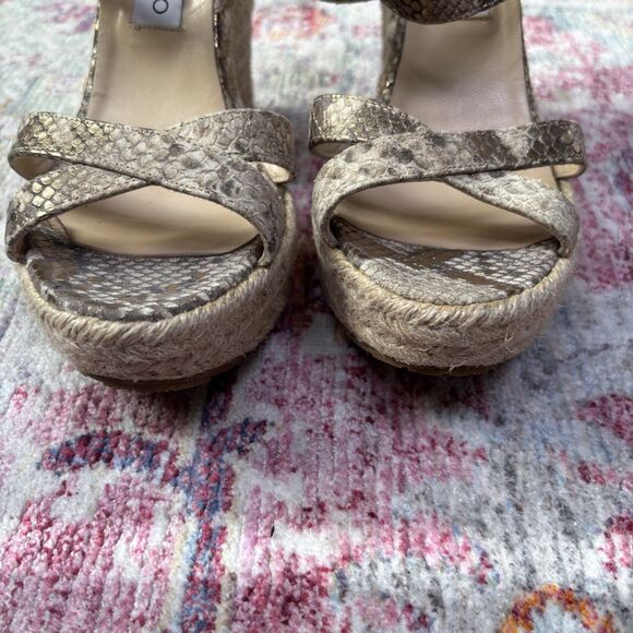 Jimmy Choo Python Platform Espadrille Sandals - Picture 7 of 10